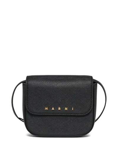 Marni Kids' Punk Crossbody Bag In Black
