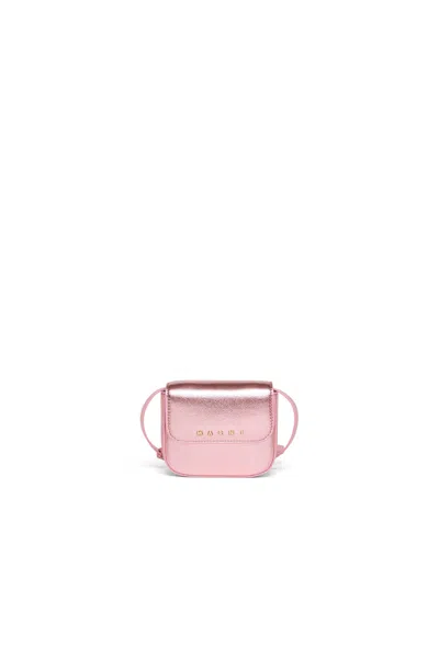 Marni Kids' Punk Crossbody Bag With Front Flap In Pink