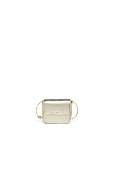 Marni Kids' Punk Crossbody Bag With Front Flap In Yellow