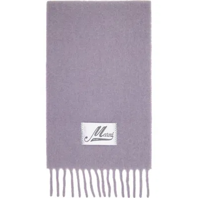 Marni Purple Alpaca Scarf