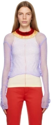 Marni Purple Cutout Sweater In 00c40 Glicine