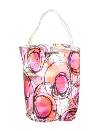 Pre-owned Marni Pvc Bucket Bag In Pink