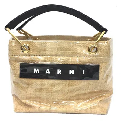 Pre-owned Marni Pvc Raffia Leather Tote Bag () In Multi