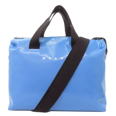 Pre-owned Marni Pvc Tote Bag () In Blue