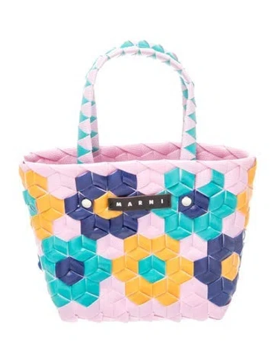 Pre-owned Marni Pvc Tote In Blue