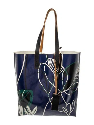 Pre-owned Marni Pvc Tote In Blue