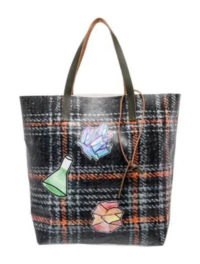 Pre-owned Marni Pvc Tote In Gray