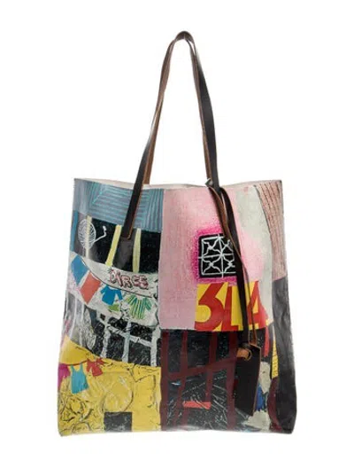 Pre-owned Marni Pvc Tote In Grey