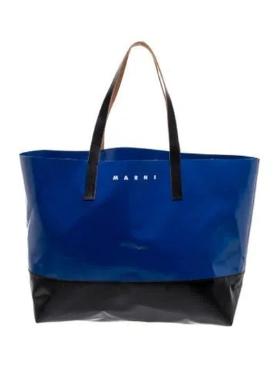 Pre-owned Marni Pvc Tote In Multi