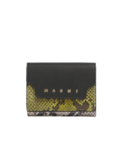 MARNI MARNI LOGO LETTERING EMBOSSED WALLET
