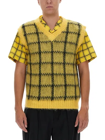 Marni Quad Vest In Yellow