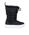 Marni Black Boots For Girl With Red Logo And Stars In Black