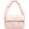 Marni Quilted Puffer Shoulder Bag In Pink