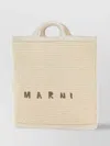 Marni Ivory Raffia And Leather Tropicalia Bucket Bag