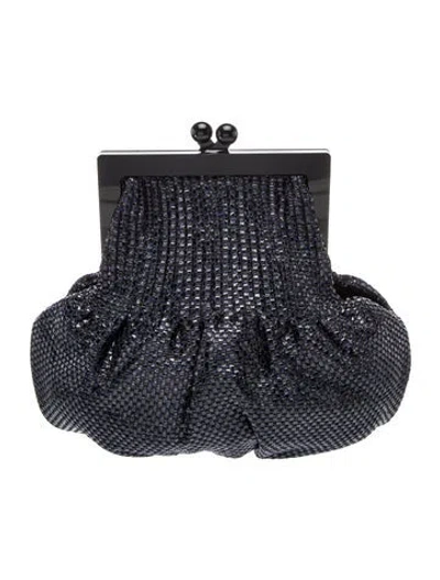 Pre-owned Marni Raffia Clutch In Blue