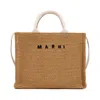 Marni Biscuit Raffia Small Shopping Bag