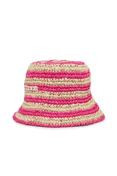MARNI CAPPELLO DA PESCATORE IN EFFETTO RAFFIA