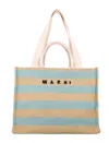 Marni Raffia-effect Medium Tote Bag In Multi