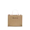 Marni Raffia-effect Tote Bag In Neutral