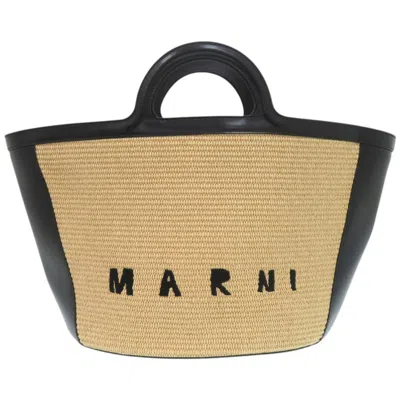 Pre-owned Marni Raffia Leather Handbag () In Multi