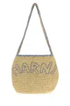 Marni Borsa Shopping In Rafia  Donna In Brown