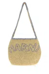 Marni Raffia Shopping Bag In Brown