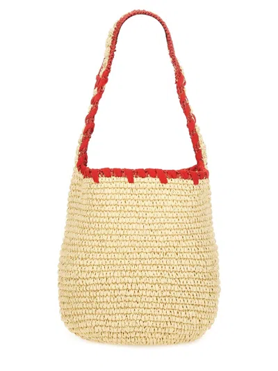 Marni Raffia Small Nassa Shoulder Bag