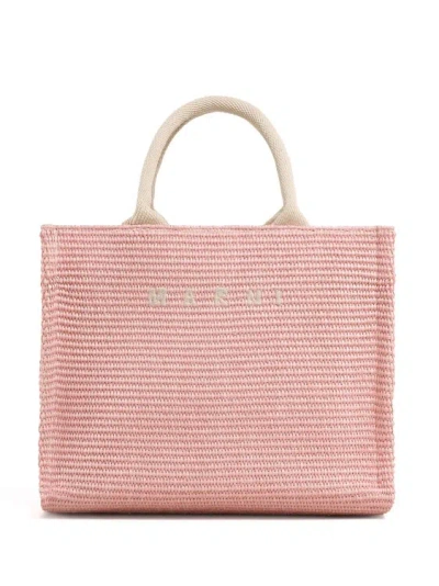 Marni Raffia Small Pink Bag