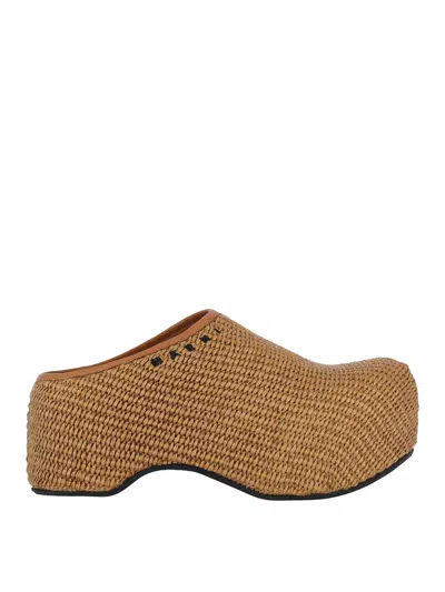 Marni Rafia Wedges