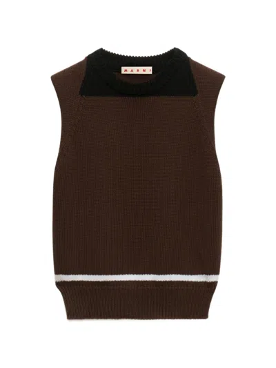 Marni Raglan Cap-sleeve Sweater In Multi