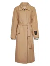 Marni Camel Virgin Wool And Cashmere Single-breasted Coat In Brown