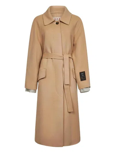 MARNI MARNI RAGLAN-SLEEVES BELTED COAT CLOTHING