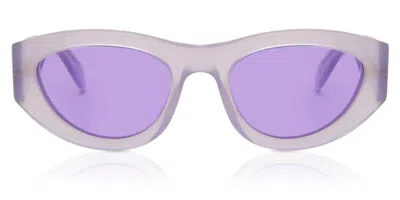 Marni Rainbow Mountains Havana Rossa Uc1 Women's Sunglasses Purple Size 52