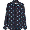 Marni Raindrop Print Button-up Shirt In Blue