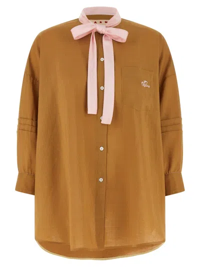 Marni Ramie Shirt Shirt And Blouse Yellow
