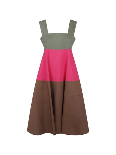 Marni Dress Woman Color Tobacco In Multi