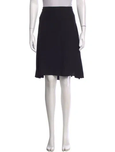 Pre-owned Marni Raw-edge Trim Midi Length Skirt In Black
