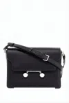 Marni Rectangular Crossbody Bag In Smooth Calf Leather In White