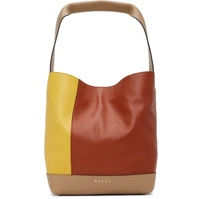 Marni Red & Yellow Pod 2.0 Shoulder Bag