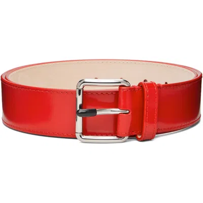 Marni レッド カーフスキン ベルト In 00r69 Hot Red