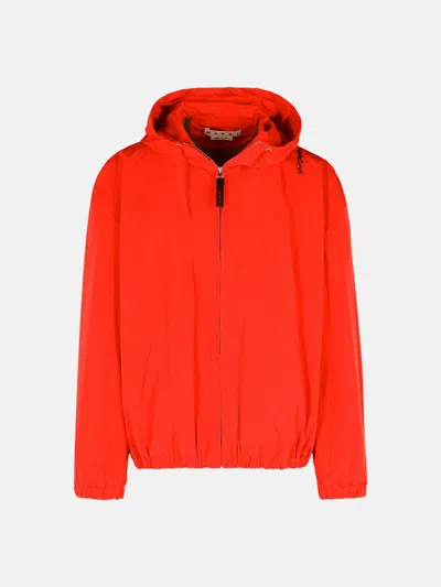 Marni Red Cotton Blend Jacket