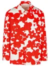 Marni Cotton Jacket With Collared Neck And Floral Pattern