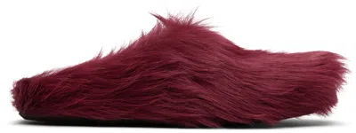 Marni Red Fussbett Sabot Slip-on Loafers