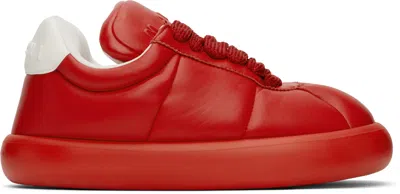 Marni Red Leather Bigfoot 2.0 Sneakers In 00r63 Crimson