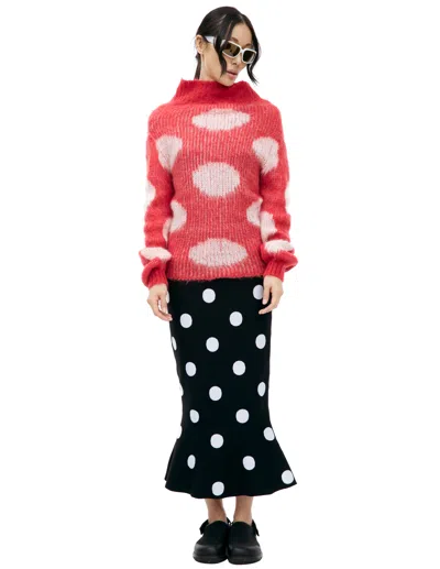 Marni Red Monoprint Sweater