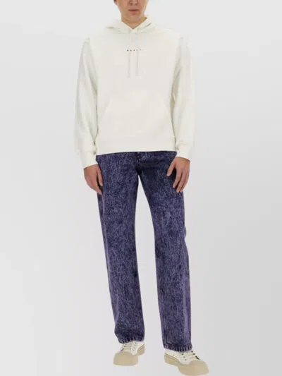 Marni Regular Fit Marbled Denim Jeans