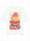 Marni Relaxed Fit Artistic Print Short-sleeve T-shirt In White