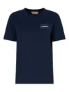 Marni Relaxed Fit Black T-shirt With Subtle Embroidered Logo In Black