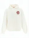 Marni Relaxed Fit Cotton Hoodie With Graphic Prints In White