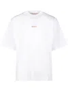 Marni Relaxed Fit Cotton Knit T-shirt In White